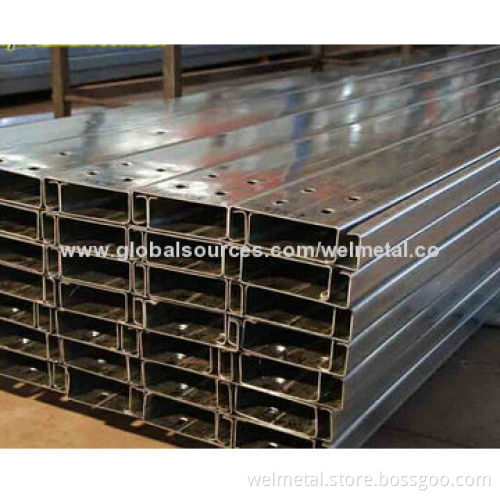 Galvanized structural steel member C channel purline